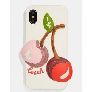 Coach apple iPhone XS phone case with cherries
